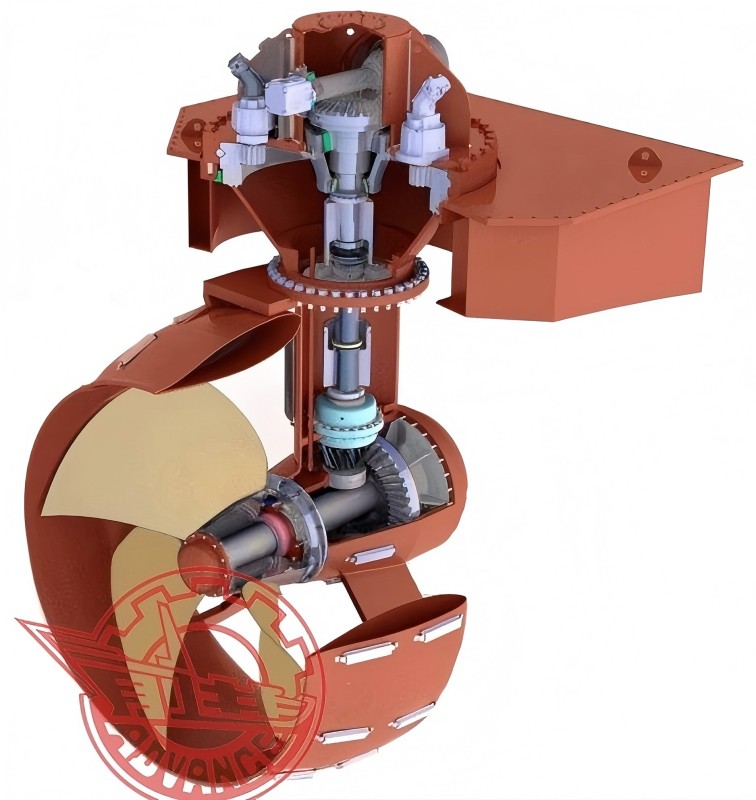 La hélice ajustable de la serie NCP, Lateral Thruster - Gearbox tiene las siguientes funciones: